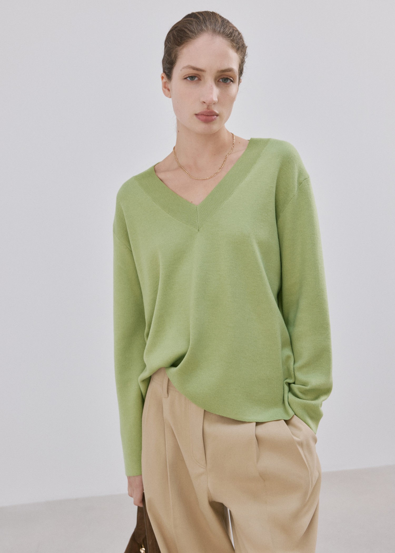 Vneck Knit Sweater