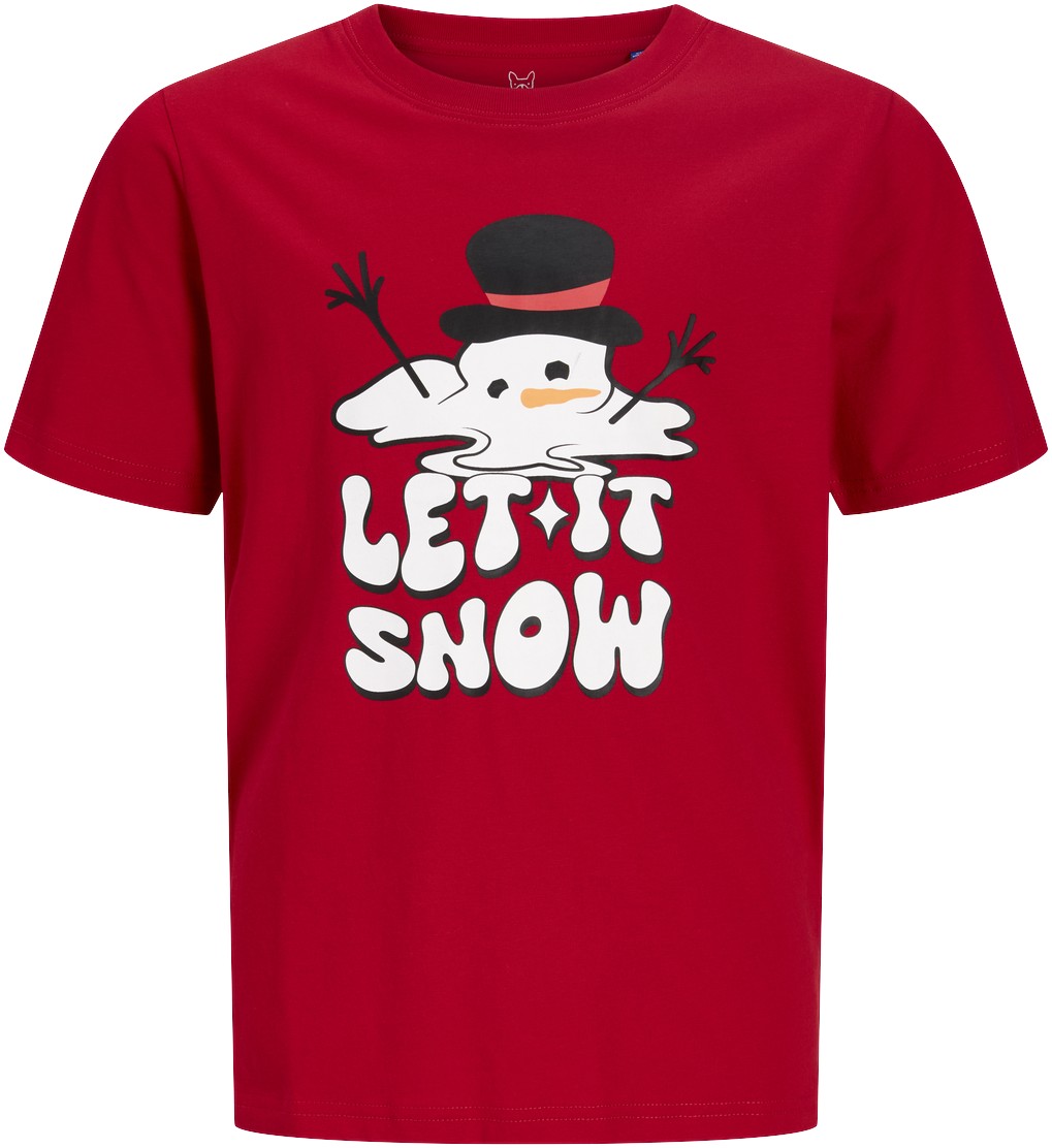 Jjxmas FUN TEE SS Crew Neck JNR