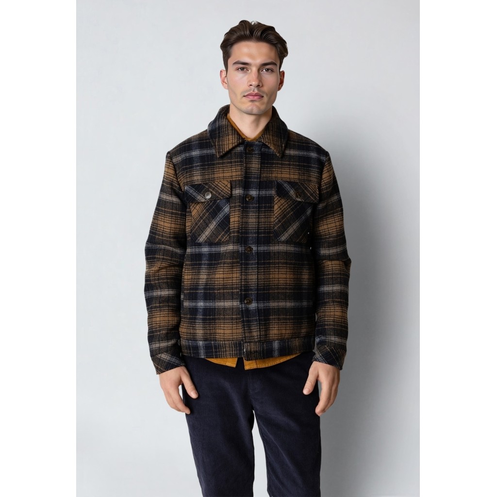 Luke Check Wool Jacket