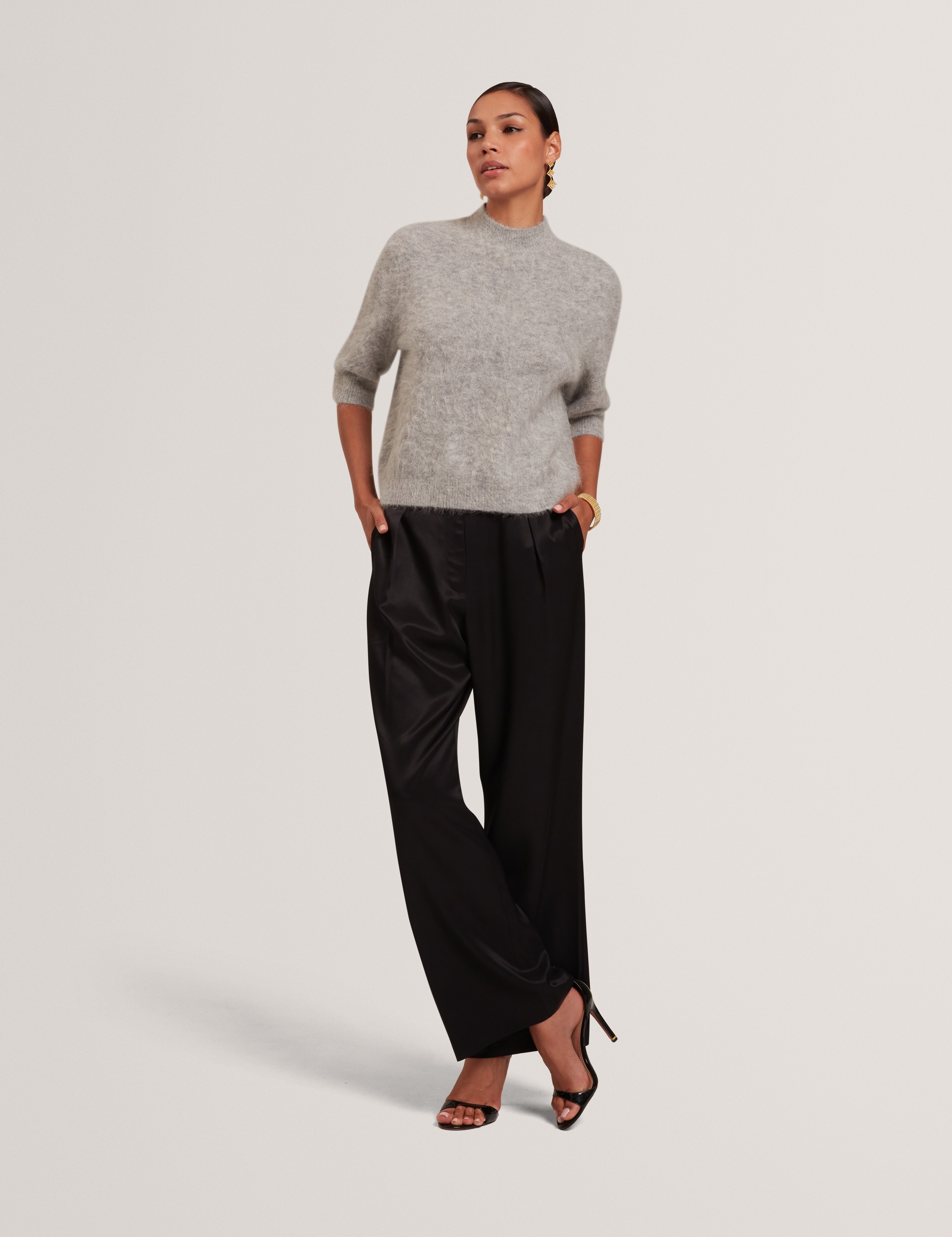 Antata Short Sleeve Alpaca Knit Top