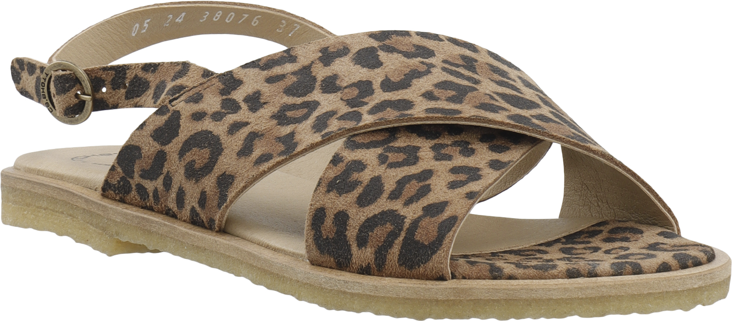 Casgitta Cross Sandal Suede Print