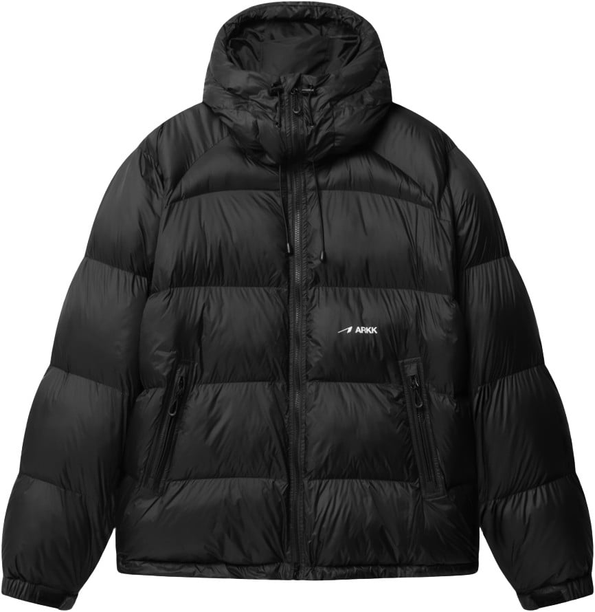 Arkk Logo Puffer Faded Black