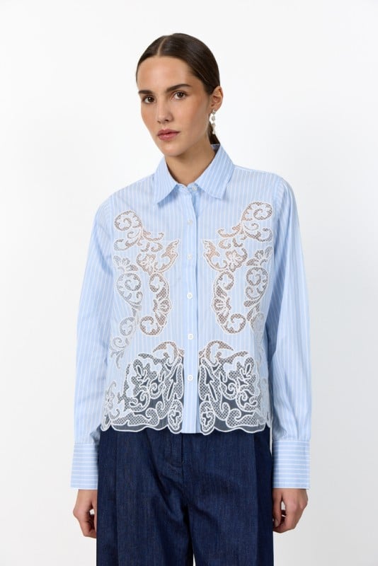 Lrpippin 1 Skjorte Lyseblå