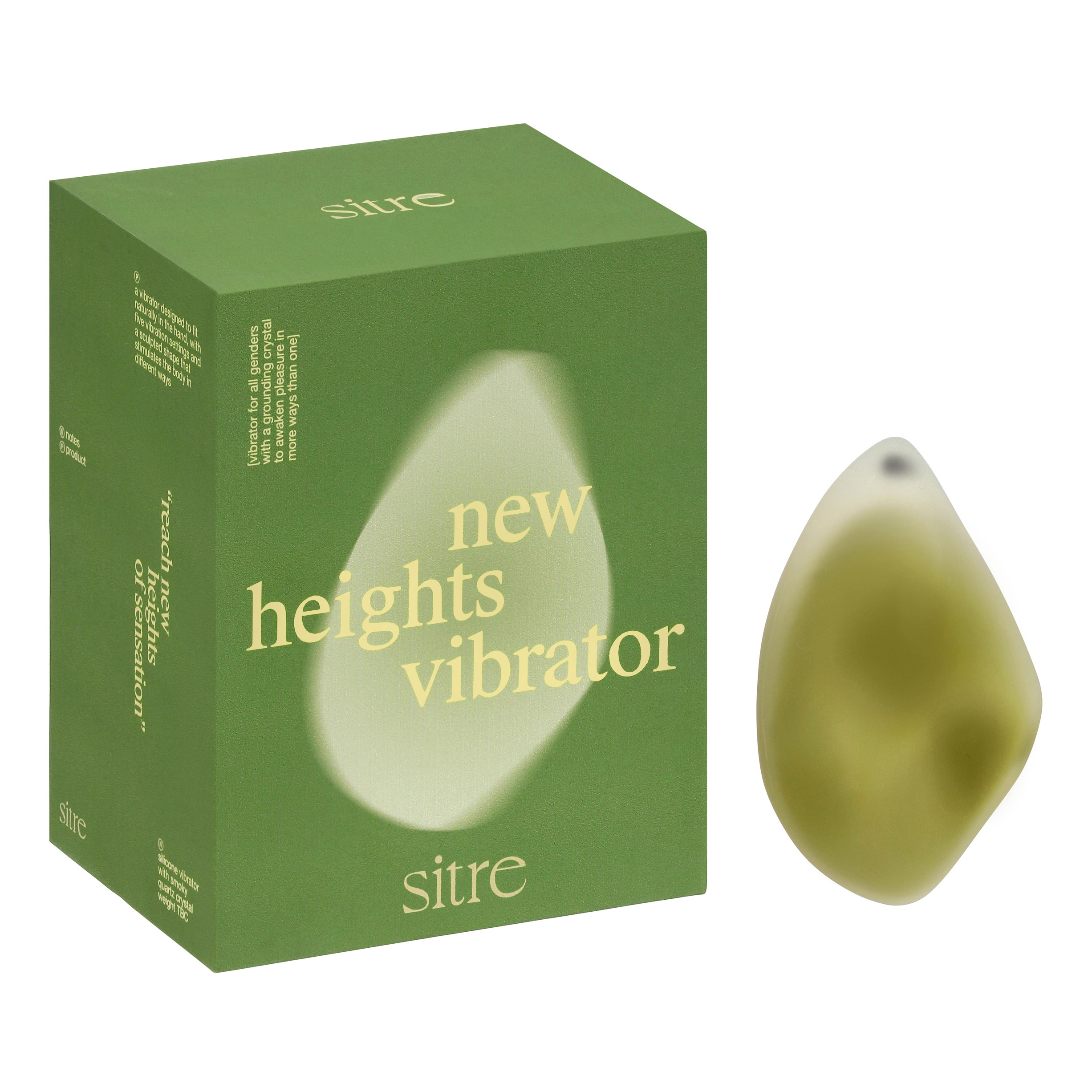 New Heights Vibrator med Smoky Quartz Krystal