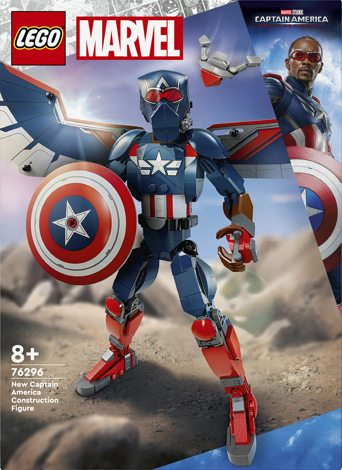 Byg Selv Figur Captain America 76296