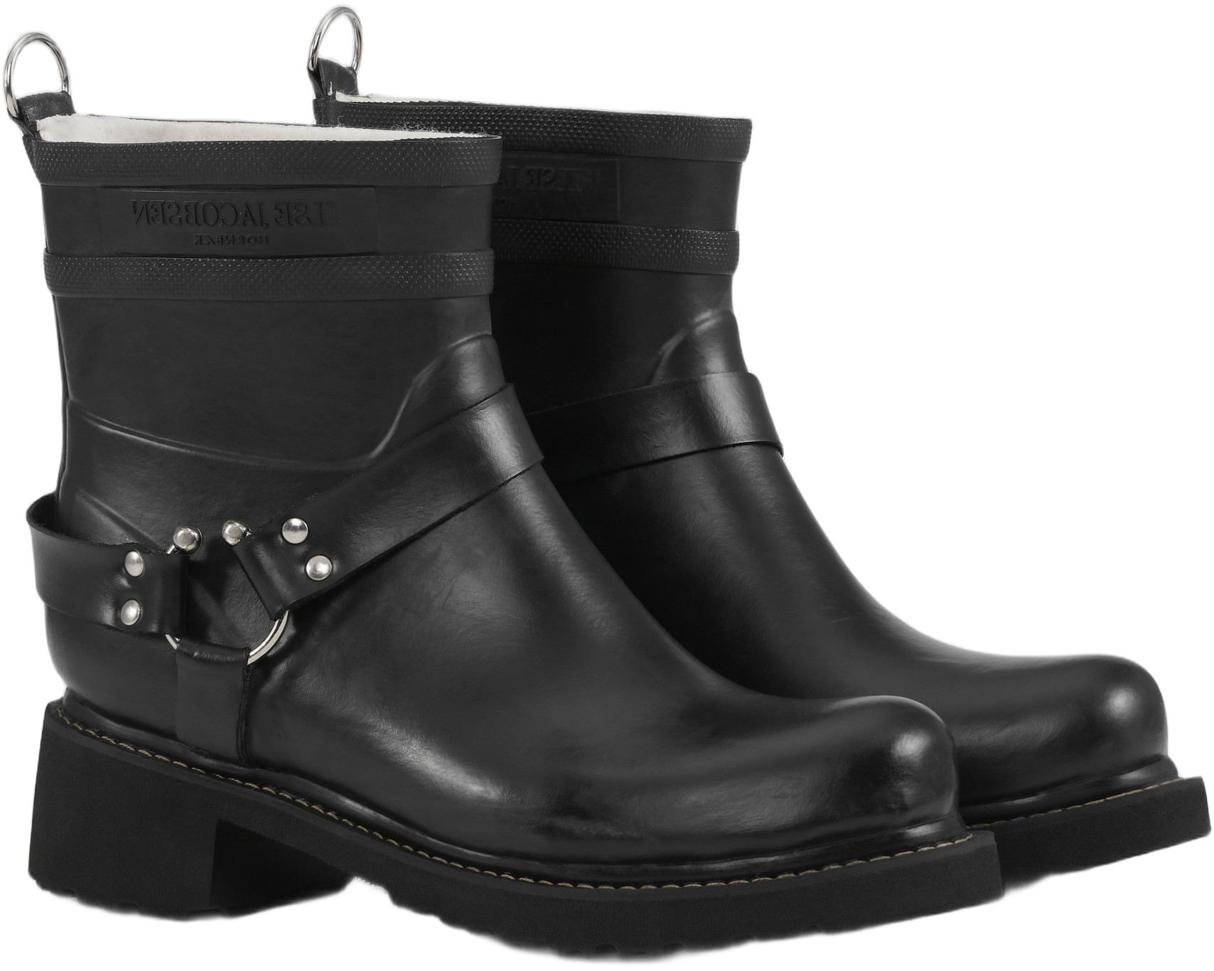 Short Biker Rubber Boots