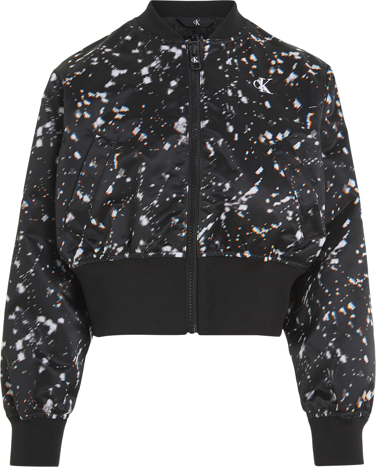 Crystal Aop Satin Bomber