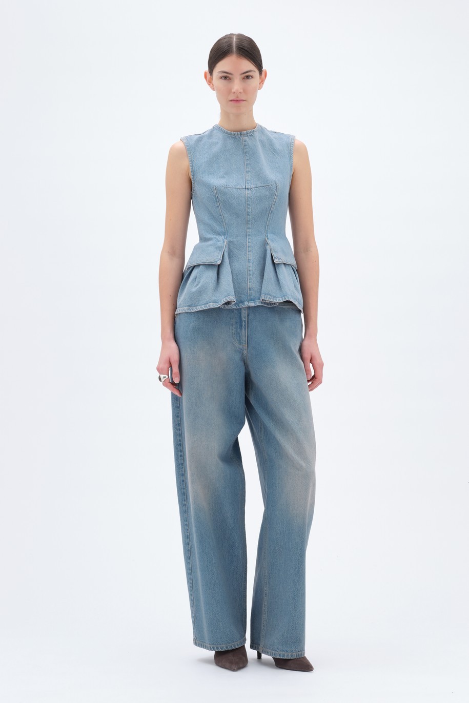 Cocoon Denim Pants