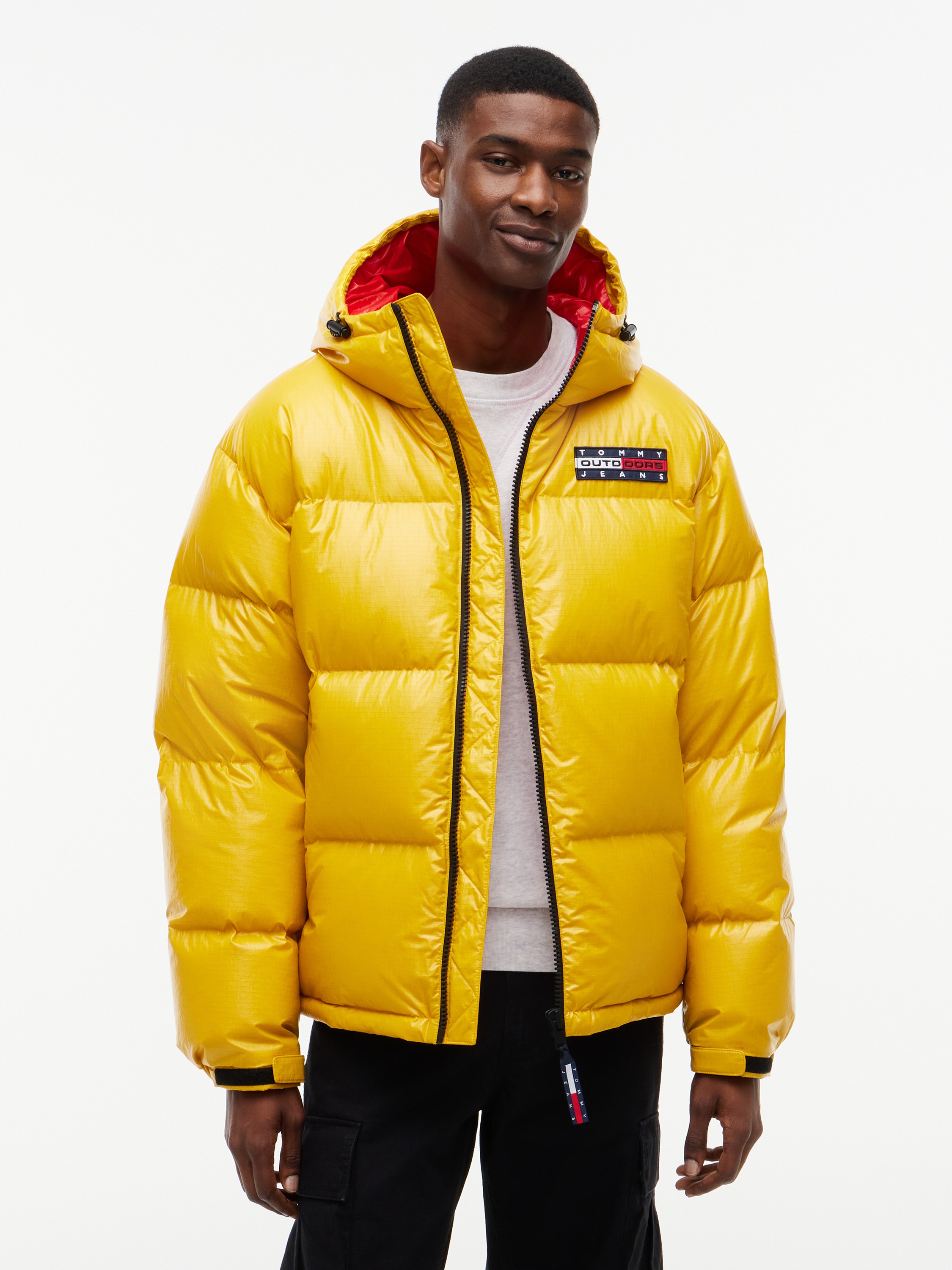 Shiny Down Hooded Alaska Puffer Jacket