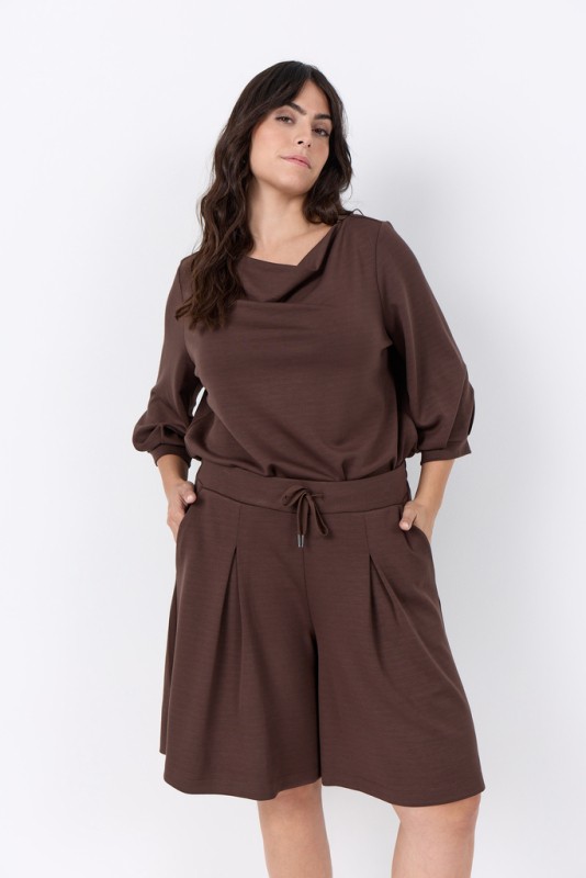 Curvy Wasabina 41 Shorts MÃ¸rk Brun