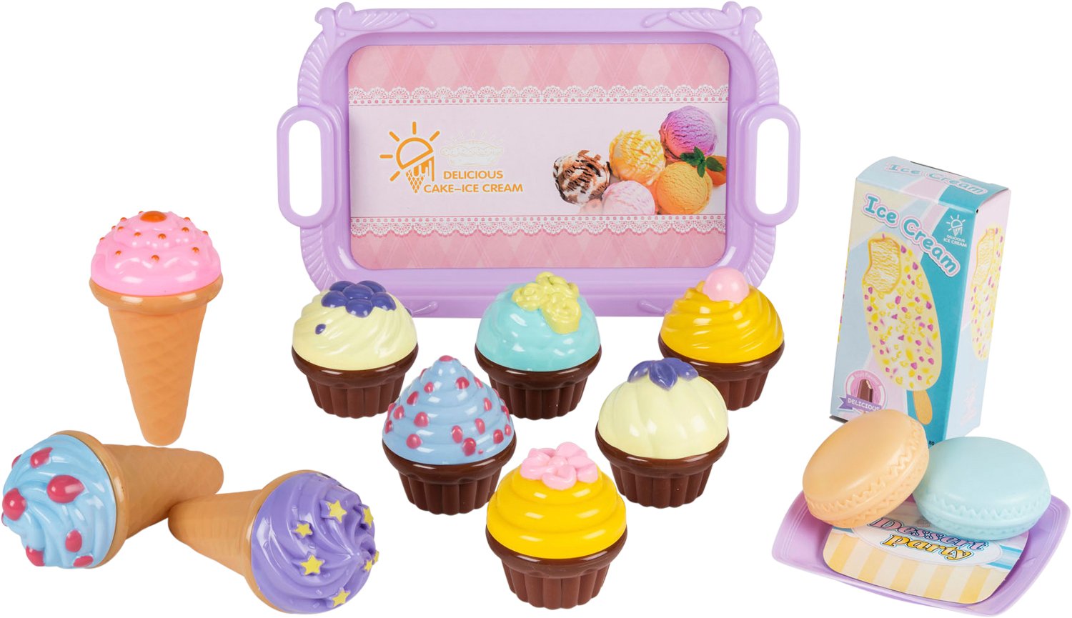 32-6 Dessertsæt i W/B