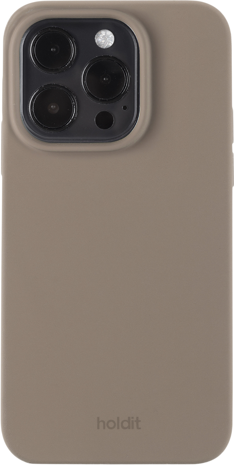 Silicone Case Iphone 15 Pro Mocha Brown