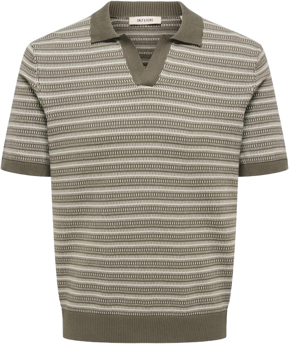 Onstilo Life REG SS Split Neck Knit