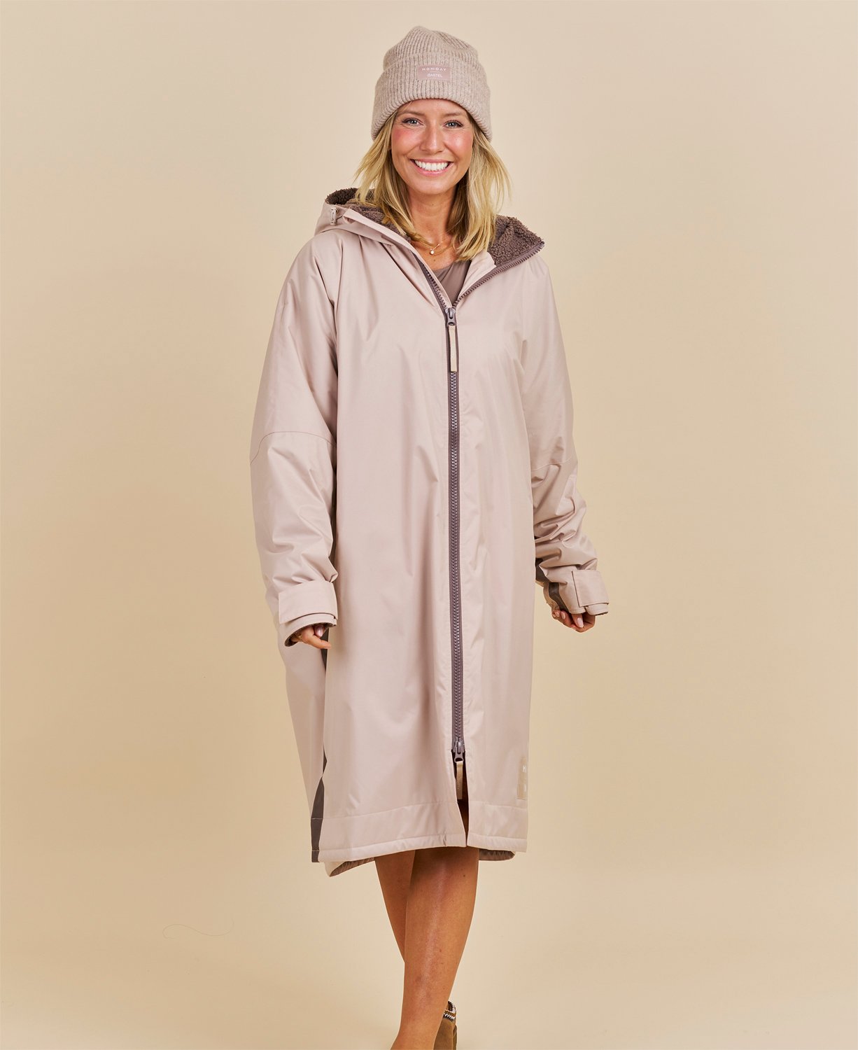 Cartel x Monday Bliss Winterswim Changing Robe Sand